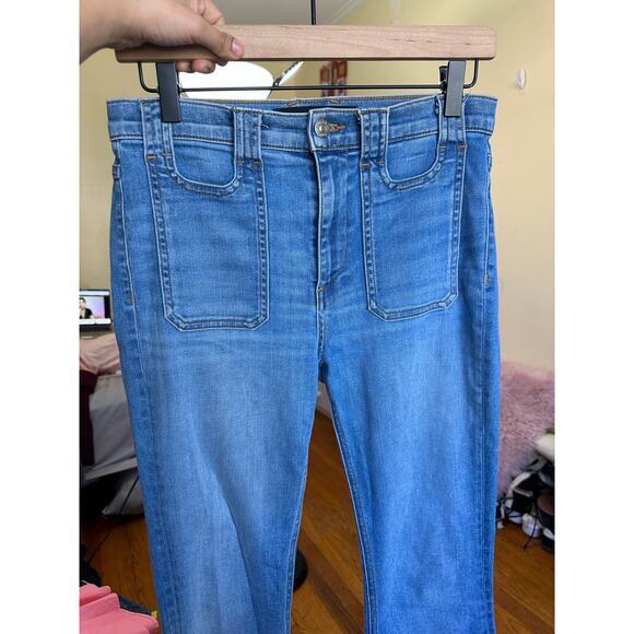 Veronica Beard Everly High Rise Flared Jeans Size 27/4 Pacific‎ Blue J4280455PAC - Picture 14 of 16